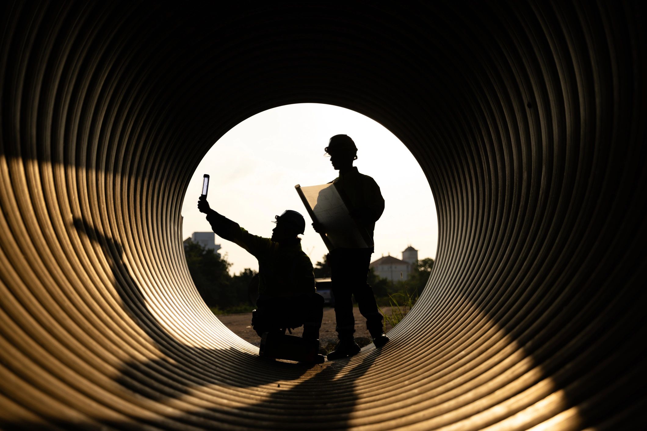 Lead mechanical engineer at RJD Machinery in an industrial setting.